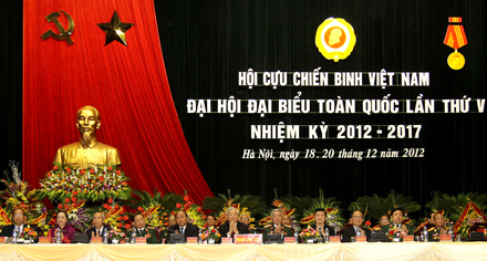 ອັດກອງປະຊຸມໃຫຍ່ຜູ້ແທນສະມາຄົມນັກຮົບເກົ່າທົ່ວປະເທດຊຸດທີ 5